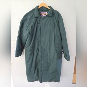 Vintage Parka Jacket Mens Size M Down Insulated Plaid Liner Chore Coat *Read